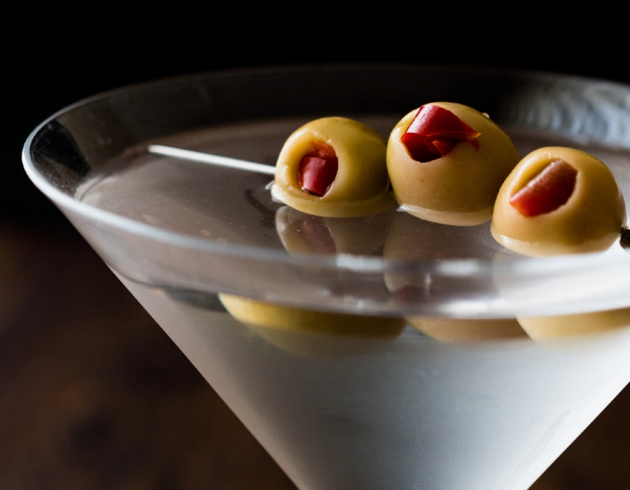 dirty gin martini 