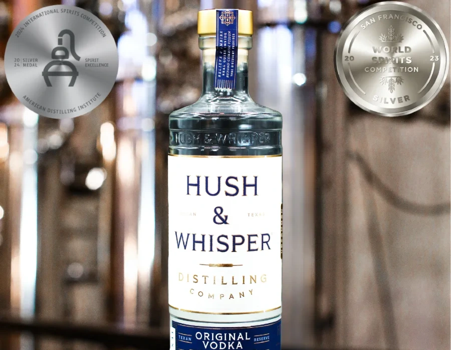 hush and whisper award winning vodka